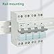 Wengart Dual Power Manueller Transfer-Trennschalter, 40A 4P AC230V-Schienenmontage für manuelles Umschalten zwischen zwei Netzteilen