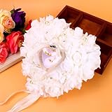 CONCEPTION DE FORME DU CŒUR: La veste en ruban de fleur en mousse est fabriquée avec un design romantique en forme de cœur qui est non seulement élégant mais aussi significatif. Ceci est un joli souvenir qui peut capturer la beauté et les émotions de votre mariage ou de votre engagement, et préserver de doux souvenirs pour les années à venir