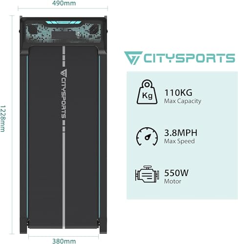 CITYSPORTS-Treadmill-Under-Desk-Walking-Pad-Treadmill-Treadmill-Ultra-Slim-Portable-for-Home