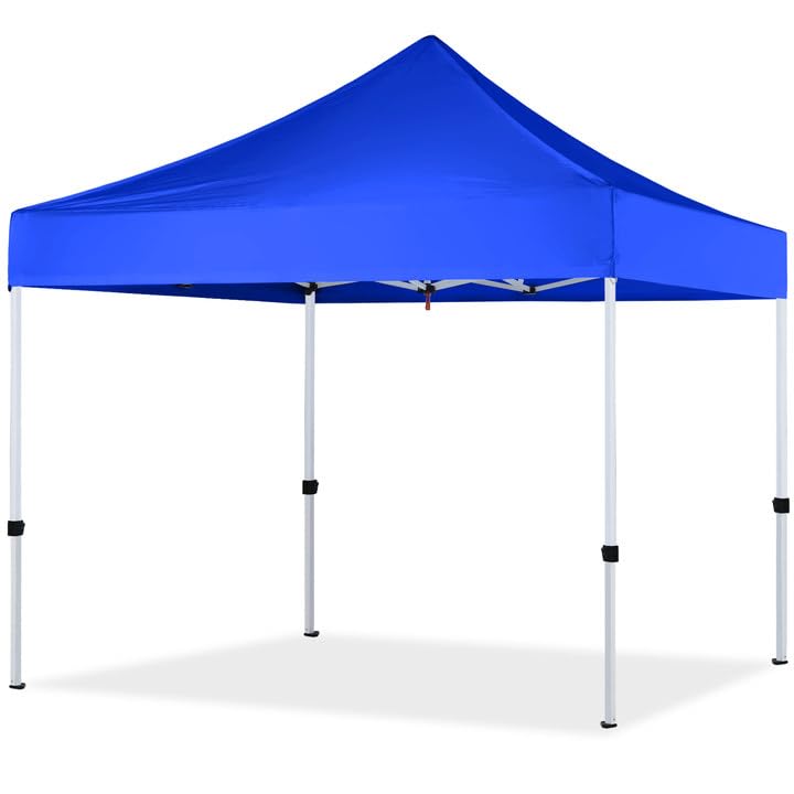 Pop-Up-Canopy-Tent-10x10-for-Outdoor-Heavy-Duty-Commercial-Instant-Sun-Shelterwith-Wheeled-Carry-Bags4Ropes-and-Stakes-and-4-sandbags-Blue Pop Up Canopy Tent 10×10 for Outdoor Heavy Duty Commercial Instant Sun Shelterwith Wheeled Carry Bags4Ropes and Stakes and 4 sandbags Blue