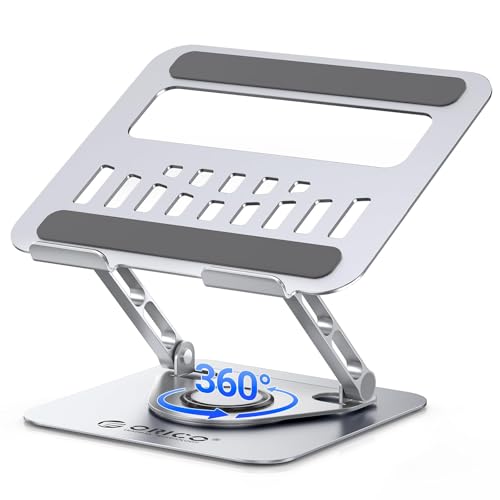 ORICO Adjustable Laptop Stand for Desk, 360° Rotating Base, ST12-Silver - image 1