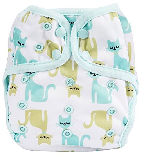 Image of OsoCozy One Size Cloth Diaper Covers - Adjustable Snap Fit & Double Leg Gussets for Baby Boys & Girls from 8-35 Pounds. Use with Prefold, Flat or Fitted Cloth Diapers or Snap-in Inserts.
