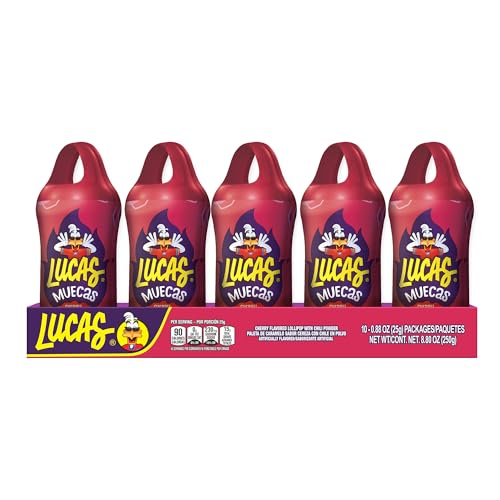 Lucas Muecas Cherry Flavor Lollipop With Chili Powder, 8.8 Ounce Perfect Treat - image 4