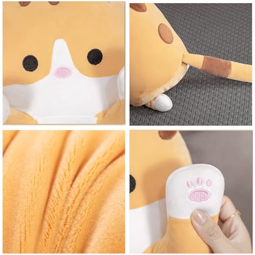 Bobomon Katze Kuscheltier stofftier Katze langes Kissen riesen XXL Kawaii groß plüschtier plüschkatze Cute seitenschläferkissen cat plushie (Rosa, 50cm)