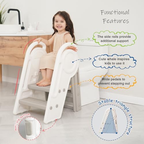 Harwaya HWSS24-001 TODDLER SINK STEP STOOL Kids Toddler Sink Step Stool thumb #1
