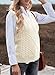 EVALESS Womens Sweater Vest V Neck Sleeveless Sweaters for Women Cable Knit Solid Color Tops Loose Casual Soft Sweater Beige Medium