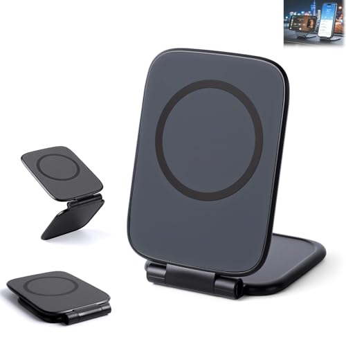 Ultra-Thin Foldable Magnetic Car Phone Mount Ultrathin Adjustable Magnetic Phone Holder for Car Portable Foldable Magnetic Phone Mount 270 Foldable Shockproof Phones Mount for All Phone Laptop Gym