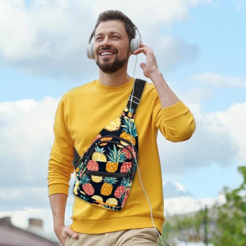 Mochila cruzada pequeña para senderismo y viajes bolso ligero con estampado de sandía 6