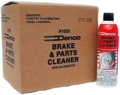 Denco #1930 Brake & Parts Cleaner Spray, Non-Chlorinated, Fast-Drying Degreaser, Low Odor Aerosol, 15.3oz (13oz net wt) (Case of 12)