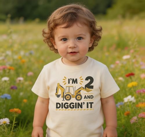 Image of Toddler Boys Girls 2nd Birthday Shirt Outfit for Kids Two Years Old Birthday Gift for Party Short Sleeve Tshirt