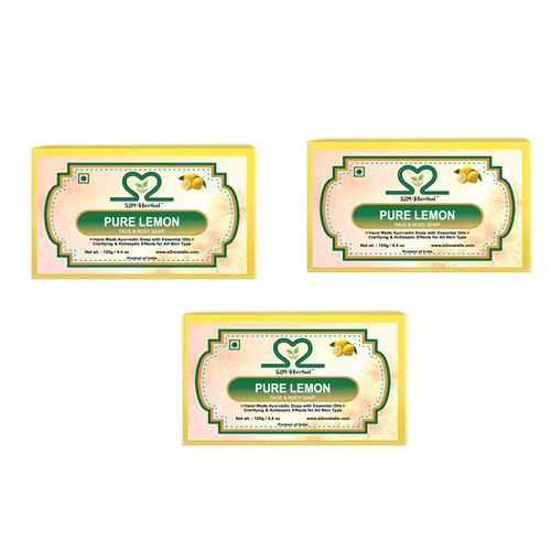 Image of Handmade Lemon Soap - Pack of 3 (3 x 125 g)