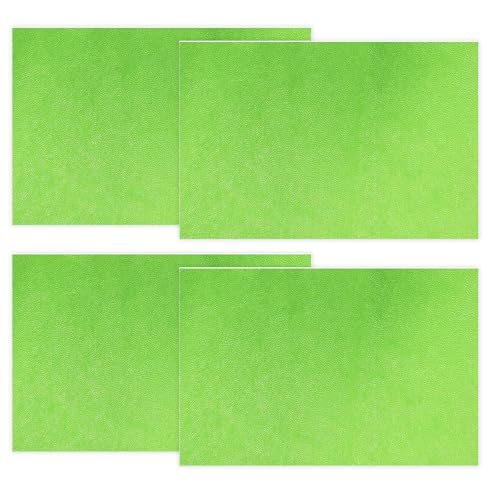 Alfombrilla para Nevera, 4 Alfombrillas de Esponja para Refrigerador, Esponja de Filtro para Cajones de Refrigerador, Esterilla para Mentener los Alimentos Frescos, Lavable, Verde, 45 x 29 x 0.3 cm