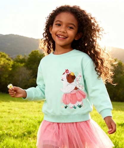 Image of Hongshilian Unisex Kids Cute Cartoon Cotton Sweater Shirt