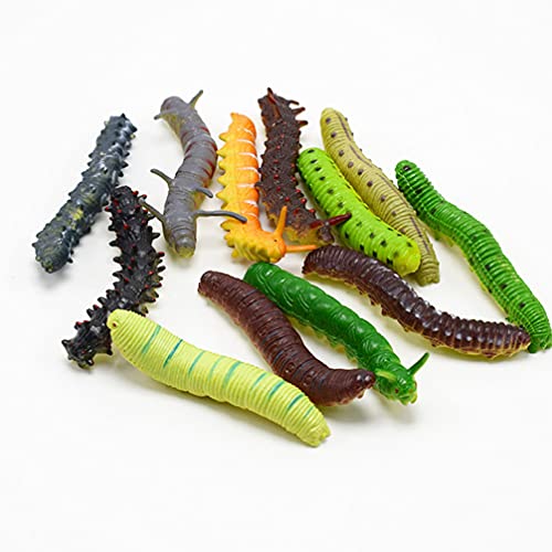 Toddmomy Caterpillar Figur Spielzeug Miniatur Raupe Modell Dekoration Für Zuhause Und Kinder Kreatives Sammelspielzeug Zufälliger Stil 7.2 Zoll