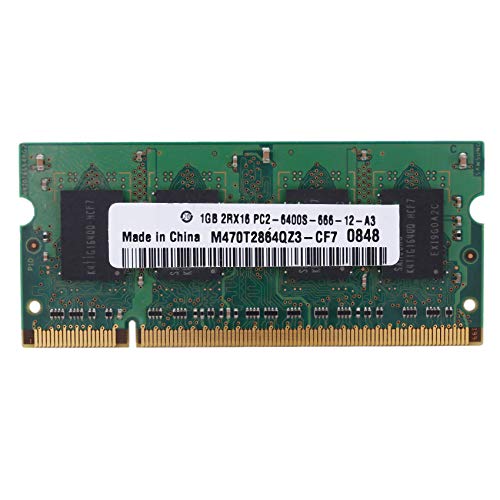 Bortivier Memoria RAM para PortáTil DDR2 1GB 2RX16 800MHZ PC2 6400S Memoria para PortáTil SODIMM de 200 Pines