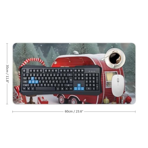 Mouse Pad Gaming Rojo Auto Navidad 60x30 cm Antideslizante miniatura 2