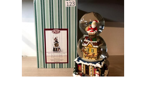 スノードーム││サンタが煙突に│123 スノードーム││サンタが煙突に│123