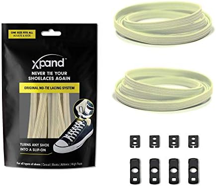 Xpand® No Tie Shoelaces - Flat Elastic Laces with Adjustable Tension - Slip-on Any Shoes