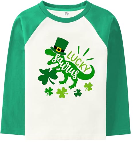 Toddler St Patricks Day T-Shirt Boys Girls Lucky Irish Shamrock Paddy's Day Graphic Tees Tops 2-7 Years