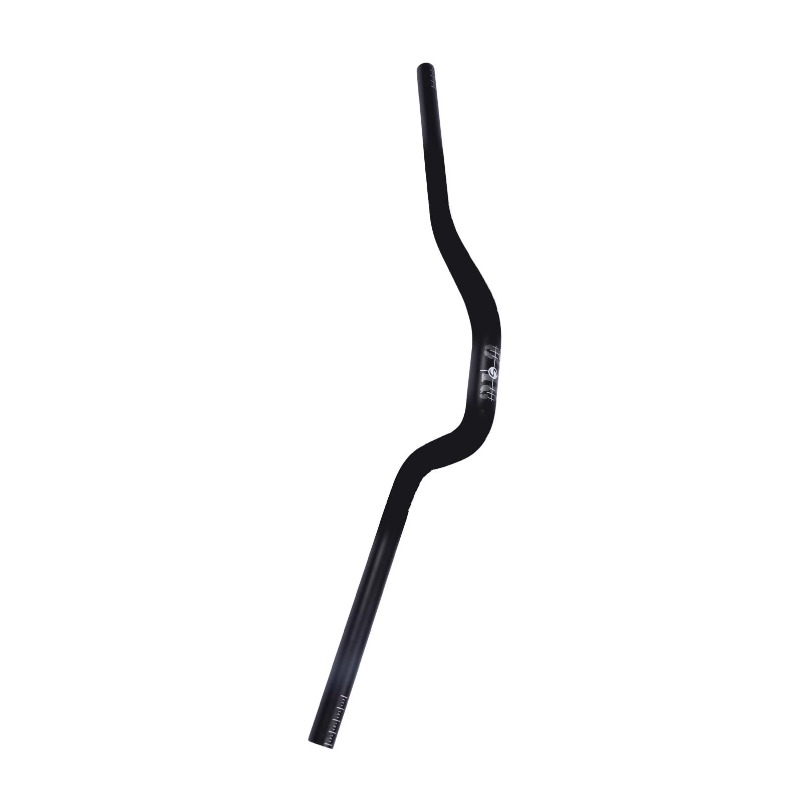 Podwyższona Kierownica Ze Stopu Aluminium, 31,8 mm Montaż, 780 mm Długość, Ergonomiczna, Zwiększona Odporność Na Korozję Dla Rowerów Szosowych (BLACK)