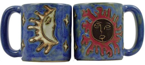 Sun and Moon Pottery Coffee Mug 16 oz