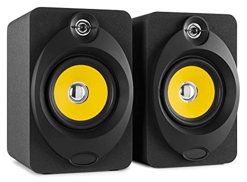 Monitores De Estudio Vonyx XP50 Monitores Activos de Estudio - Set de Altavoces de 5,25' y 100 Watts de Potencia con conexión inalámbrica...