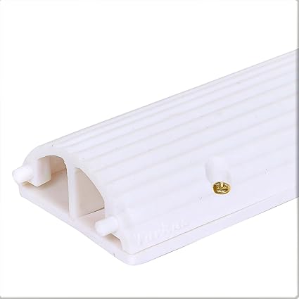 Floor Wire Protector | Floor Cable Cover | Cord Cover | Heavy Duty | 3 Feet (White)