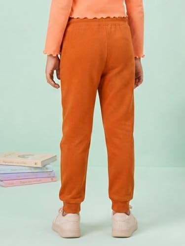 Image of KiddoPanti Boys Solid Fleece Track Pants | Cotton Poly Fleece Fabric | Ankle Length Bottom Rib | 2 Front Patch Pocket | Elastic Waist & Drawcord | Jogger Track Pants for Boys