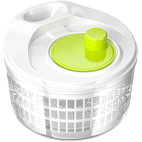 Gvolatee Salatschleuder mit Deckel, Küchenhelfer Salattrockner zum Waschen und Trocknen Cover