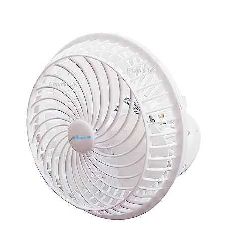 Image of Starvin 9 Inch Wall Mounted Fan | High Speed Cooling Fan with Wide Air Throw | Powerful Air Delivery, Adjustable Tilt, Low Noise Wall Fan for Home, Kitchen, Shop & Restaurant (White)