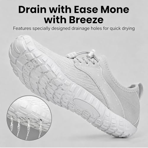 Image of Barefoot Water Shoes for Men Women 2026 Quick Dry Athletic Shoes Non-Slip Wide Toe Aqua Footwear Beach Swim Hiking Kayaking Yoga Outdoor Sport