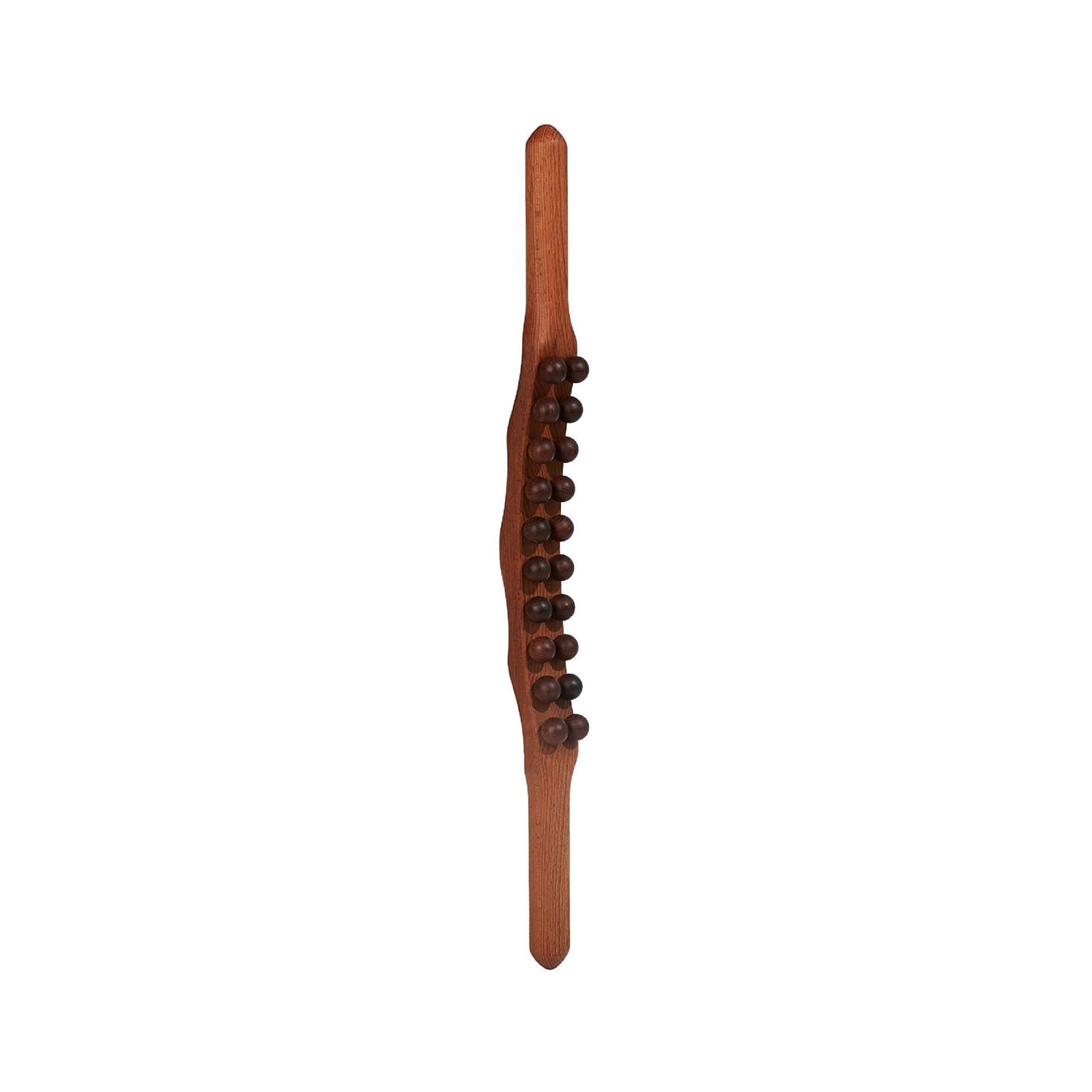 Shiva Gua Sha Wooden Therapy Stab, Shiva Wellbeing Massagestab Holz für Gua Sha Körper, Faszienstab & Massageroller Beine, Traditionelle Chinesische Entspannung, Dark Oak