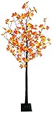 Gartenpirat LED Baum warmweiß außen und innen – Alternativer Weihnachtsbaum – LED Lichtbaum mit herbstlichen Ahorn-Blättern – Mit energieeffizienter LED – 190 cm – Bezaubernder Hingucker