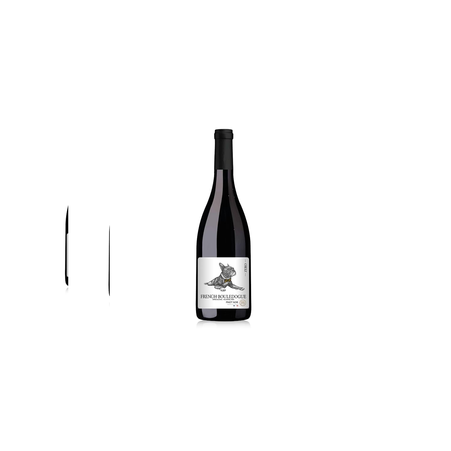 French Bouledogue Sans Alcool Pinot Noir - Rouge - Vin Rouge du Languedoc - Roussillon (6x75cl) Sans Alcool