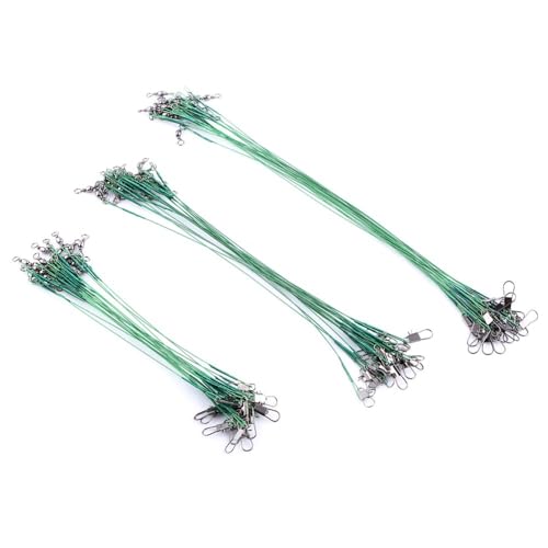 60pcs líderes de nylon con giratorios para pesca miniatura 1