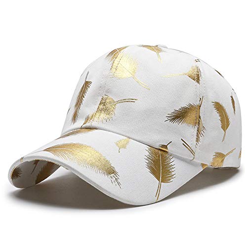 ShFhhwrl Gorra De Beisbol Gorra De Béisbol De Plumas Sombreros para El Sol Al Aire Libre Gorra De Secado Rápido para Hombres Y Mujeres Gorras De Béisbol Unisex A