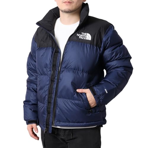 [ザノースフェイス] ダウンジャケット メンズ M 1996 RETRO NUPTSE JACKET レトロヌプシジャケット ナイロン素材 NF0A3C8D (JP, アルファベット, M, GOB／SUMMIT NAVY*TNF BLACK(ネイビー)) [並行輸入品]