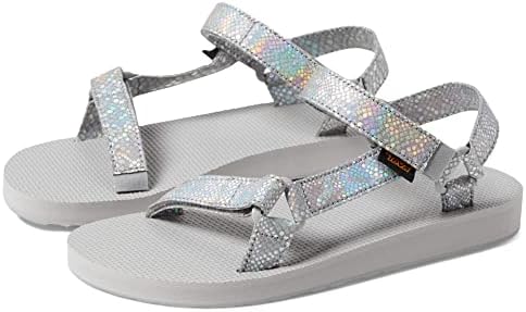 Teva Girls Original Universal Sparklie Sandal, Drizzle, 8 Little Kid Review | Image 1