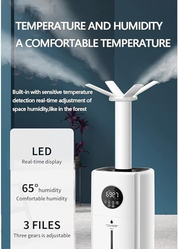 Humidificateur industriel 2000 ml/h haute performance à buse rotative