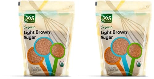 365 by Whole Foods Market, Organic Light Brown Sugar, 24 Ounce (Pack of 2)