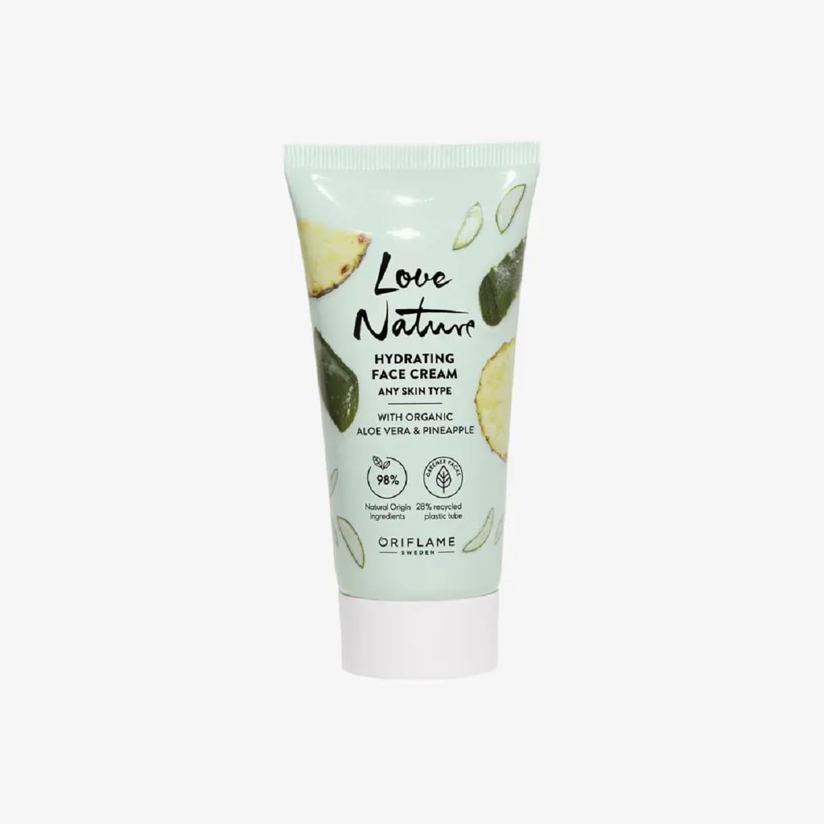 Love Nature Hydrating Face Cream, Organic Aloe Vera and Pineapple