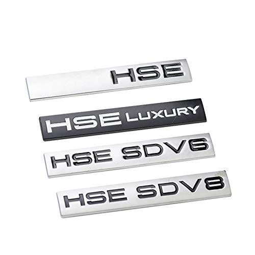 per Land Rover Ranger Rover Sport HSE di Lusso SDV6 SDV8, Autoadesivo della Decalcomania del Metallo 3D Autoadesivo Logo Distintivo parafanghi Baule Laterale