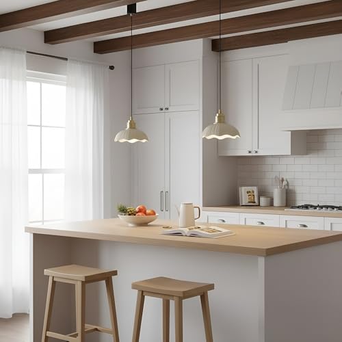 Lámpara colgante de cerámica moderna ajustable para iluminación de dormitorio e isla 3