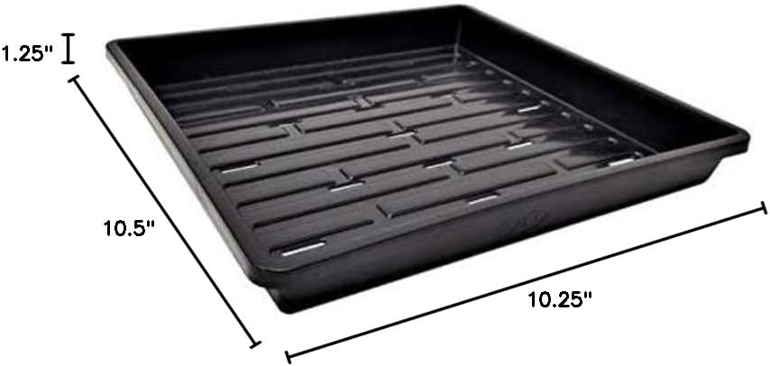 Bootstrap Farmer 1010 Shallow Trays 1.25" with Holes 10 Pack
