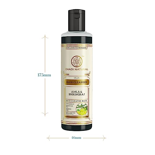 Khadi Natural Amla & Bhringraj Hair Cleanser(Shampoo) | Hair Cleanser with Natural Ingredients | Anti-Dandruff Shampoo | Anti-Hair Fall Shampoo |... - Image 5