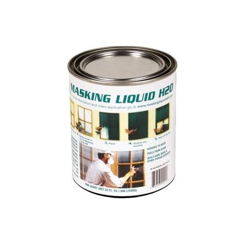 ASSOCIATED PAINT 80-400-4 Qt Clear Masking Liquid H2O - 6ct. Case Cover