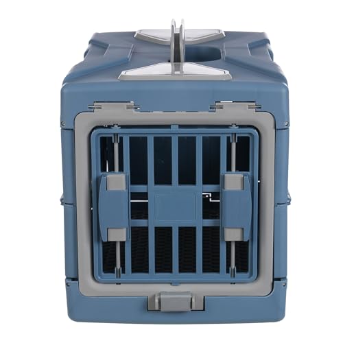 Boîte portable pour animaux bleu gris pour excursions et soins