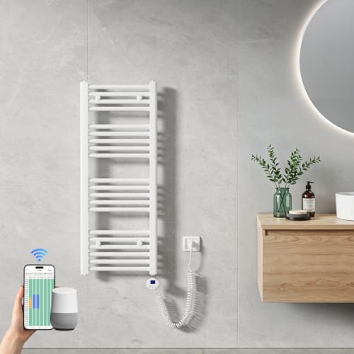 Heilmetz Handtuchheizkörper Elektrisch 1000 x 400 mm, Smart WiFi...