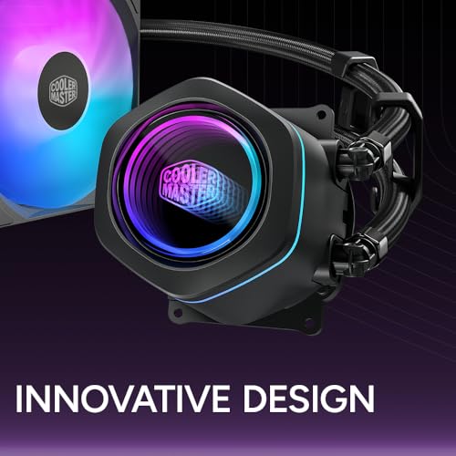 Image of Cooler Master ML 240 Core Nex ARGB CPU Liquid Cooler White | Support LGA1851, LGA1700, AM5, AM4 Socket | Dual Chamber Pump | 240mm AIO | High Perfomance Fans | Infinity Mirror Design