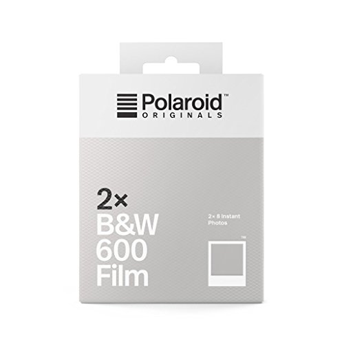 Película instantánea en blanco y negro Polaroid Originals para cámaras 600 - Pack doble, blanco (modelo 4842) miniatura 1